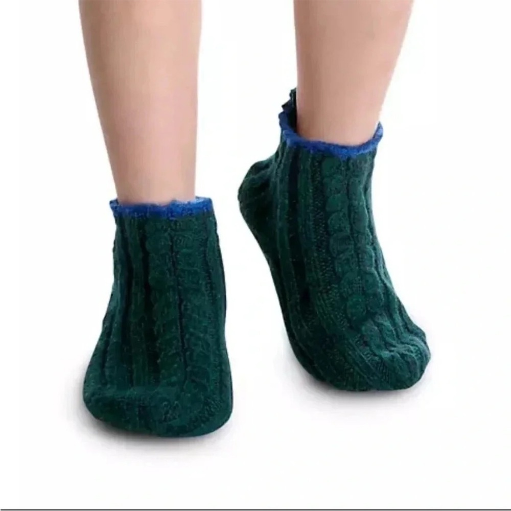 Bombas Gripper Slippers knit green Toddler  Boy 8-10